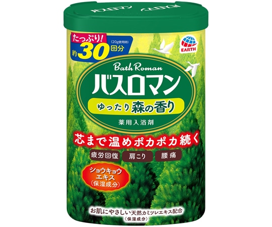 アース製薬 バスロマン ゆったり森の香り 600g  1個（ご注文単位1個）【直送品】