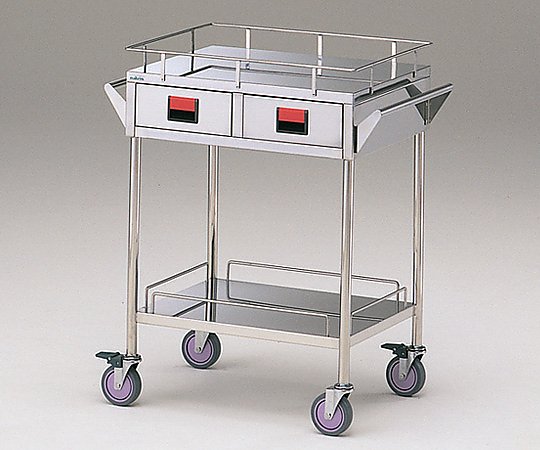 ナビス（アズワン） カラフルカート 2段-赤 750×450×855mm K2W-R 1台