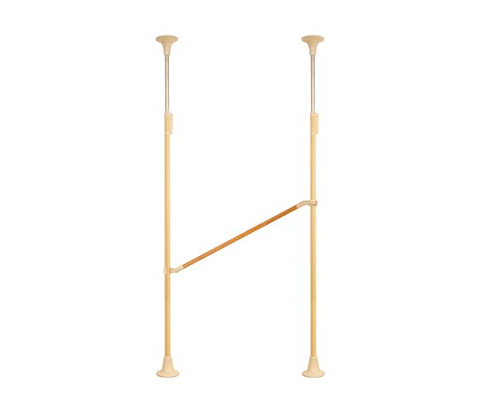 DIPPERホクメイ ベスポジBPZ 丸ベース ロング H型 木手すり 曲げ1200 セット BPZ-H2100-32 1個(ご注文単位1個)【直送品】