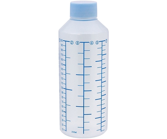 金鵄製作所 NK投薬瓶 200mL 青色目盛 ノーマルキャップ(スカイブルー:水) 1箱(100本入) B01C0-000AQ 1箱(ご注文単位1箱)【直送品】