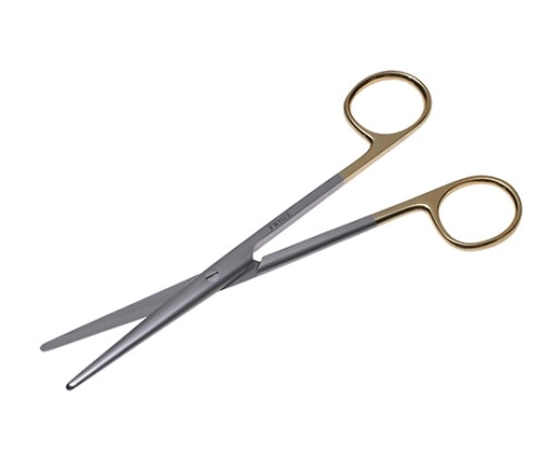 日本フリッツメディコ T/Cメーヨ・レクサー剪刀 16cm 直 B022-016X 1個（ご注文単位1個）【直送品】