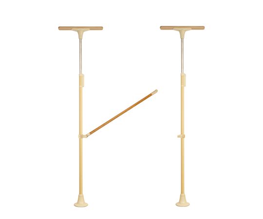 DIPPERホクメイ ベスポジBPZ Tベース レギュラーH型 木手すり 跳ね上げ1200 セット BPZ-H2200-52 1個(ご注文単位1個)【直送品】