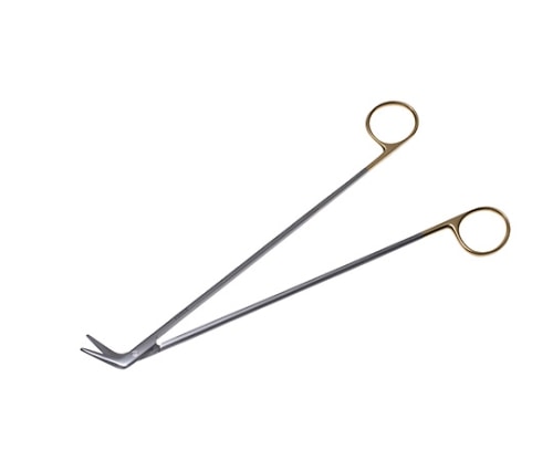 日本フリッツメディコ T/Cドベイキー・アングル剪刀 23cm 45度 B027-023C 1個(ご注文単位1個)【直送品】