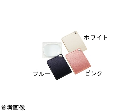 池田レンズ工業 ポケットルーペ 3倍 50×60mm ブルー 3140E 1個(ご注文単位1個)【直送品】