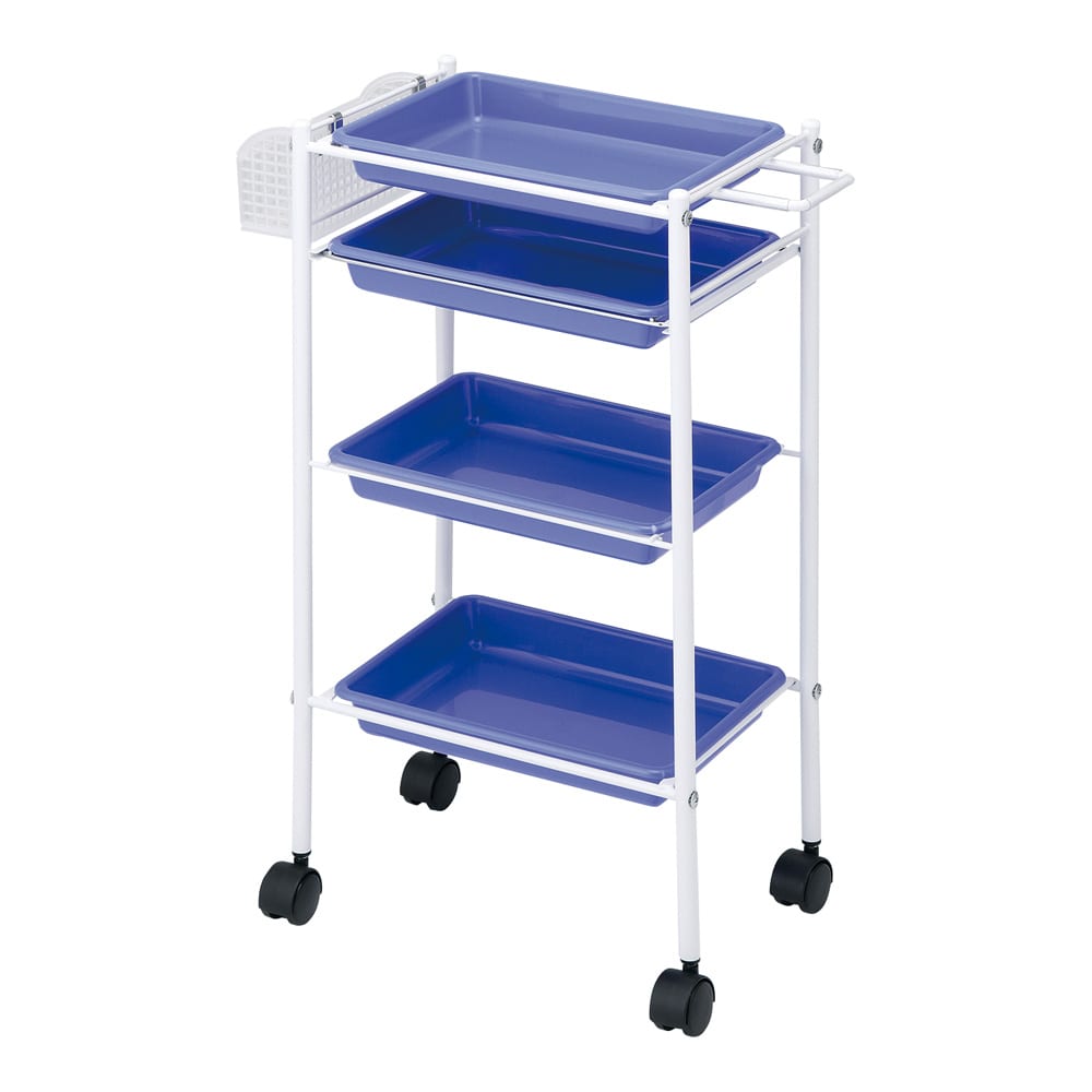 西村製作所 トレーワゴン（C-305） 510×280×835mm ネイビー  1台（ご注文単位1台）【直送品】