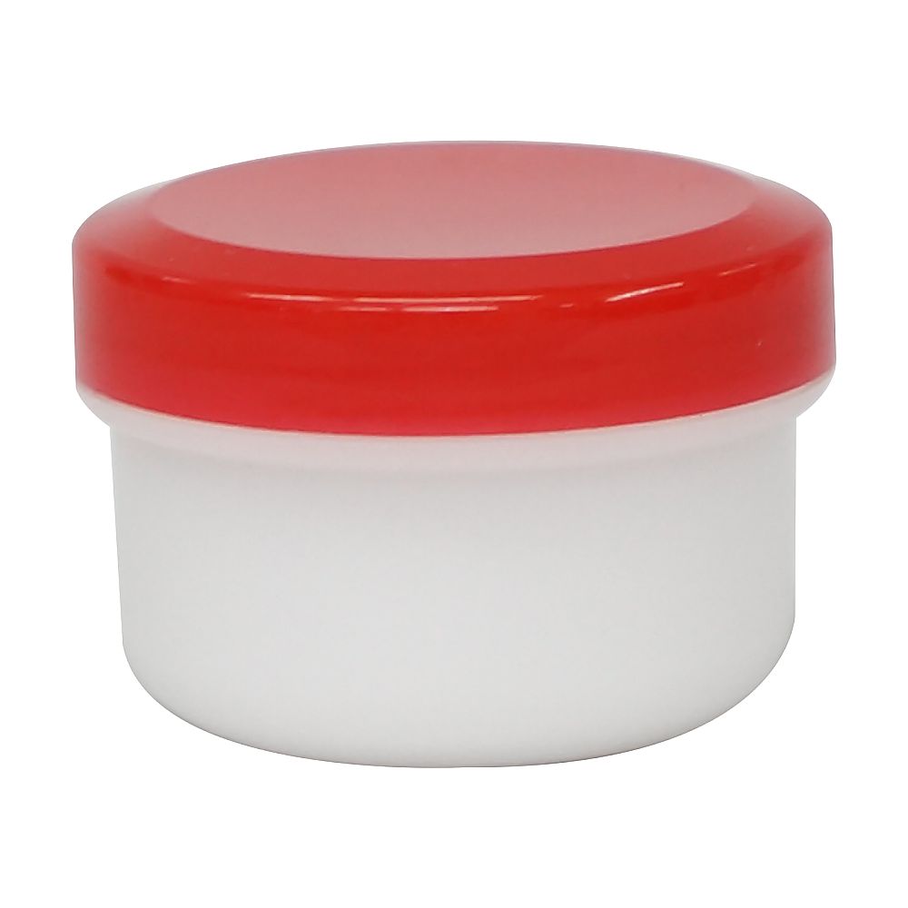 金鵄製作所 軟膏壷（軟膏容器・定量タイプ）20mL 赤 200個 10030-002 1箱（ご注文単位1箱）【直送品】