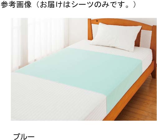ケアファッション 防水シーツ 2枚組 大 ブルー 145×90cm 39088 1組（ご注文単位1組）【直送品】