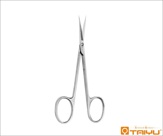 TAIYU(大祐医科工業) デリケート剪刀 直 ネジ止 全長11cm TY-1017A 1本(ご注文単位1本)【直送品】