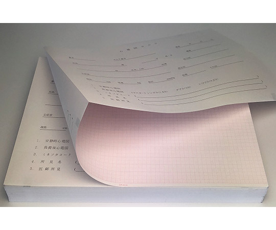ちばら 心電図記録紙 幅210mm×長100m/折295mm（折り畳み型・裏面カルテ） 5冊入 CP-621K 1箱（ご注文単位1箱）【直送品】