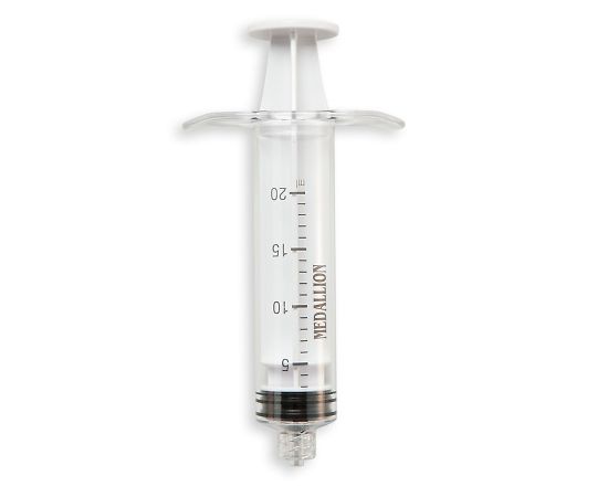 メリットメディカル メダリオンシリンジ ウイングタイプ 20mL 白 1箱(25個入) MSSW21 1箱(ご注文単位1箱)【直送品】