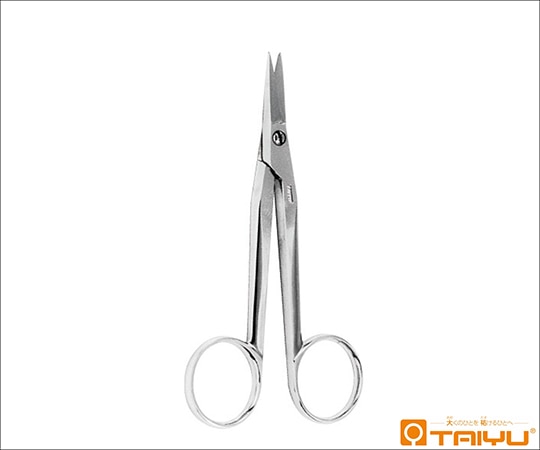 TAIYU(大祐医科工業) 金冠剪刀 反 ネジ止 全長12cm ステンレス製 TY-184B 1本(ご注文単位1本)【直送品】