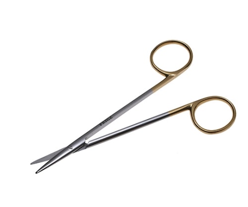 日本フリッツメディコ T/C形成デリケート剪刀 12cm 曲 B025-010B 1個(ご注文単位1個)【直送品】