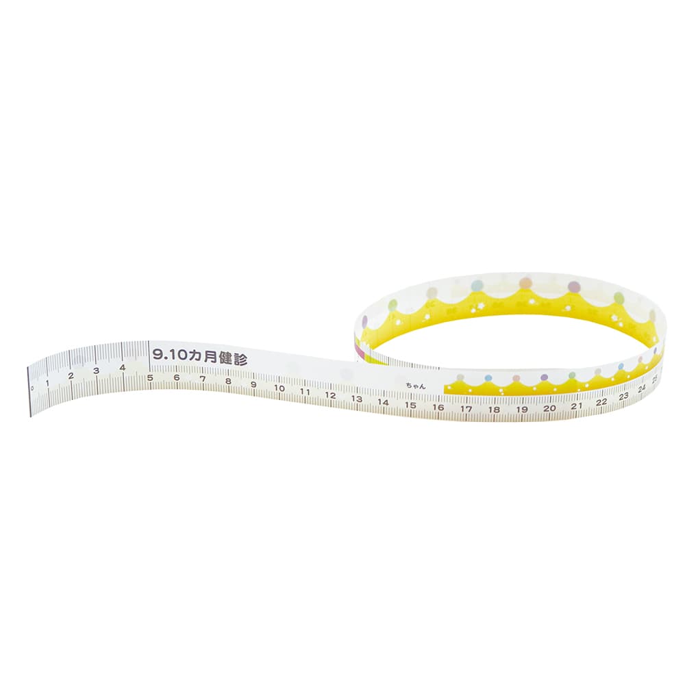 イトマン ディスポーザブルベビーメジャー(CocoMedi 乳幼児健診用メジャー メモるん)9,10ヶ月用 300枚入 1本(ご注文単位1本)【直送品】