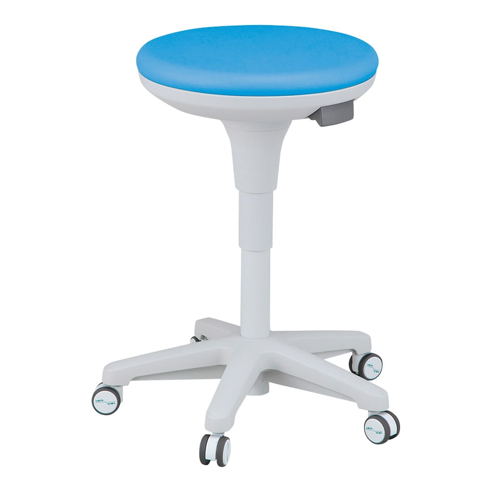 ナビス(アズワン) サスティナブルセレクトチェア(キャスター仕様)ブルー NVHC-BLU 1個(ご注文単位1個)【直送品】