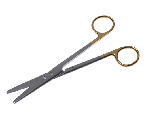 日本フリッツメディコ T/Cメーヨ剪刀 17cm 直 B022-017X 1個(ご注文単位1個)【直送品】