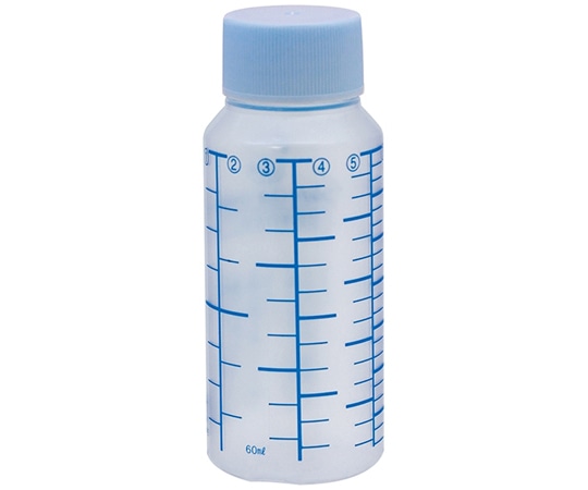 金鵄製作所 NK投薬瓶 60mL 青色目盛 ノーマルキャップ(スカイブルー:水) 1箱(200本入) B0170-000AQ 1箱(ご注文単位1箱)【直送品】