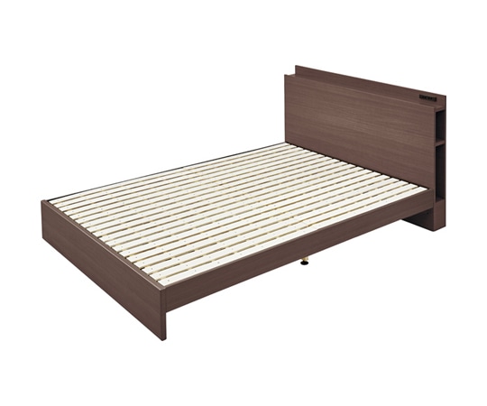 東谷 ダブルベッド ブラウン B-81D-BR 1個（ご注文単位1個）【直送品】