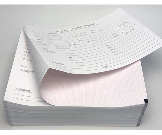 ちばら 心電図記録紙 幅210mm×長300m/折295mm（折り畳み型・裏面カルテ・方眼線有） 1冊入 CQB210-30-295 1冊（ご注文単位1冊）【直送品】