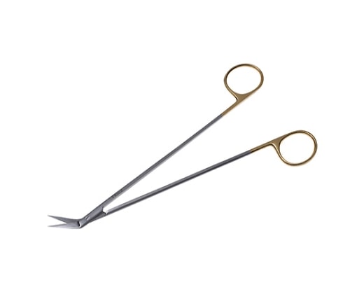 日本フリッツメディコ T/Cポッツスミス・アングル剪刀 19cm 45度 B027-019B 1個(ご注文単位1個)【直送品】