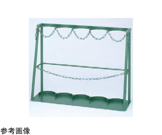 久喜製作所 ボンベスタンドC2付 7000L 5本用 SBS-7005 120020035 1台(ご注文単位1台)【直送品】