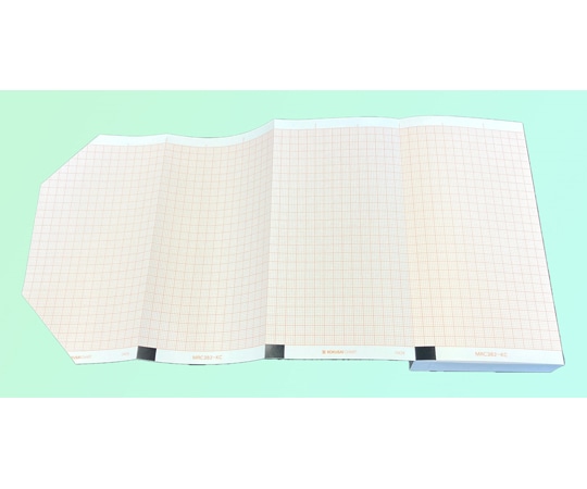 国際チャート 心電図記録紙 145mm巾×75mm折 全長20m 1箱（10冊入） MRC382-KC 1箱（ご注文単位1箱）【直送品】