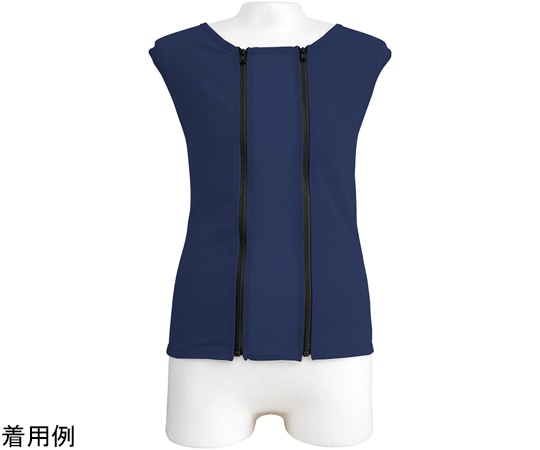 龍野コルク工業 寝姿誘導ビーズクッション ソクガイベスト 紺 1個(ご注文単位1個)【直送品】