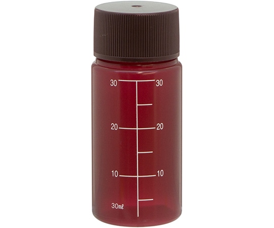 金鵄製作所 NK茶投薬瓶 30mL 白色目盛 ノーマルキャップ（ブラウン:茶） 1袋（10本入） BIN30NK 1袋（ご注文単位1袋）【直送品】