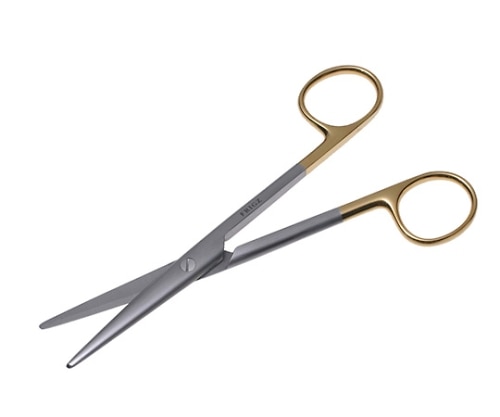 日本フリッツメディコ T/Cメーヨ・スティーレ剪刀 17cm 直 B022-017A 1個(ご注文単位1個)【直送品】