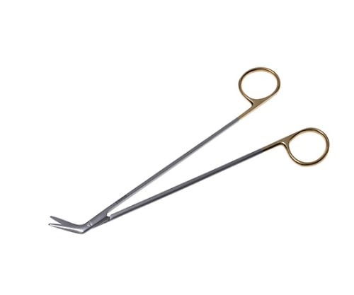 日本フリッツメディコ T/Cドベイキー・アングル剪刀 19cm 60度 B027-019E 1個(ご注文単位1個)【直送品】