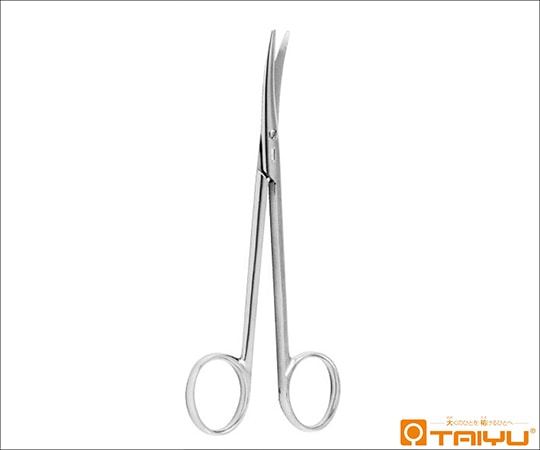 TAIYU(大祐医科工業) メッチェンバウム剪刀 直 ネジ止 全長14cm TY-135A 1本(ご注文単位1本)【直送品】
