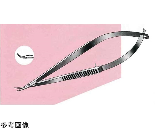 Leprex マイクロ剪刀 反型 108mm LMB-51-7 1個(ご注文単位1個)【直送品】