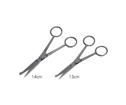日本フリッツメディコ 標本剪刀 13cm ハズシ E992-020 1個(ご注文単位1個)【直送品】