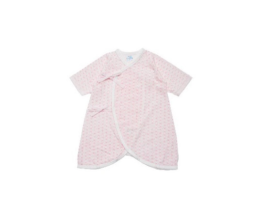 エンゼルプラス プリントコンビ肌着 麻柄 ピンク R4126 1枚（ご注文単位1枚）【直送品】