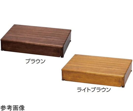 アロン化成 木製玄関台60W-40-1段 ブラウン 535-580 1個(ご注文単位1個)【直送品】