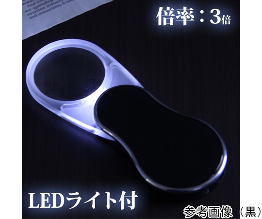 池田レンズ工業 LEDライト付き スイングルーペ 3倍 45mm 和柄・花 CVL-45 1個(ご注文単位1個)【直送品】