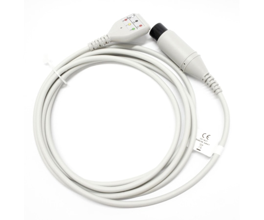 ビットストロング BS ECG中継ケーブル DIN 42802-AAMI 6ピン 3線 EC020-3AI 1個（ご注文単位1個）【直送品】