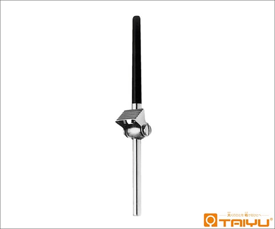 TAIYU(大祐医科工業) 砲カラン 全長17.5cm 先端硬ゴム製 持ち手金属(真鍮)製 TY-968B 1本(ご注文単位1本)【直送品】