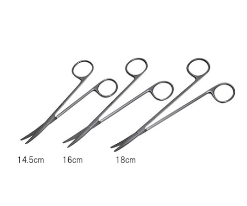 日本フリッツメディコ メエツエンバーム剪刀 14.5cm 曲 E250-369 1個(ご注文単位1個)【直送品】