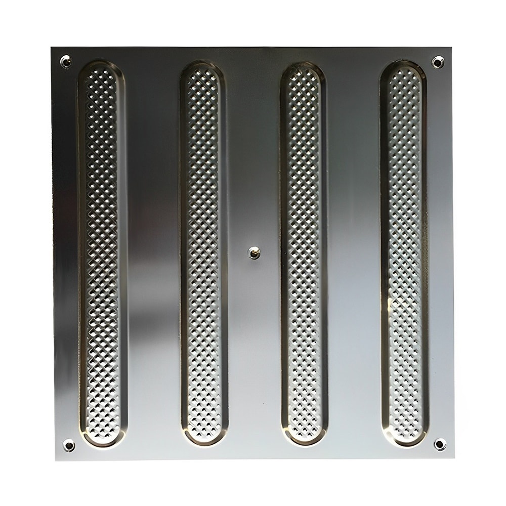 セーフラン安全用品 ステンレス点字タイル 線状突起 設置用ねじセット付属 J2540-ST 1枚(ご注文単位1枚)【直送品】