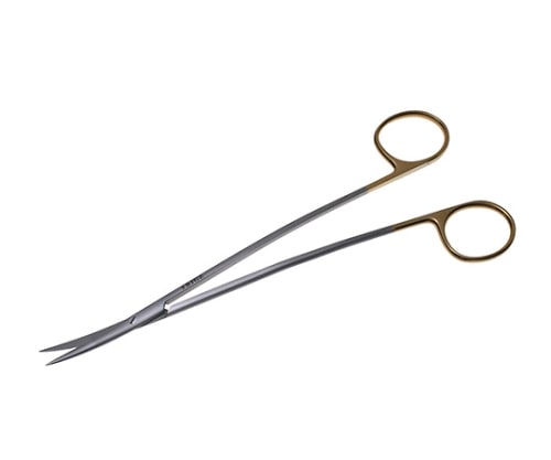 日本フリッツメディコ T/Cメッツェンバーム・フィノ S型剪刀 23cm 曲 両尖 S型 B024-023F 1個(ご注文単位1個)【直送品】