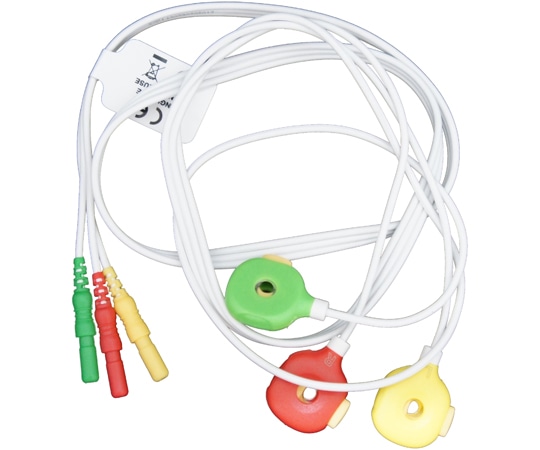 ビットストロング BSディスポーザブルECGリード線 DINアダプター接続心電計用 3線 IECカラー 5個入 ECD040P3I 1袋（ご注文単位1袋）【直送品】