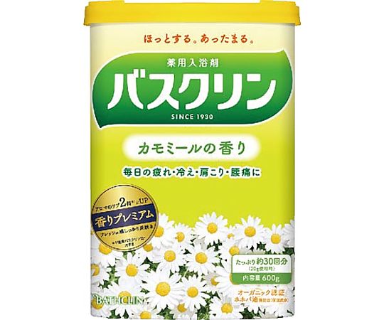 バスクリン バスクリンカモミールの香り600G 153127 1個(ご注文単位1個)【直送品】