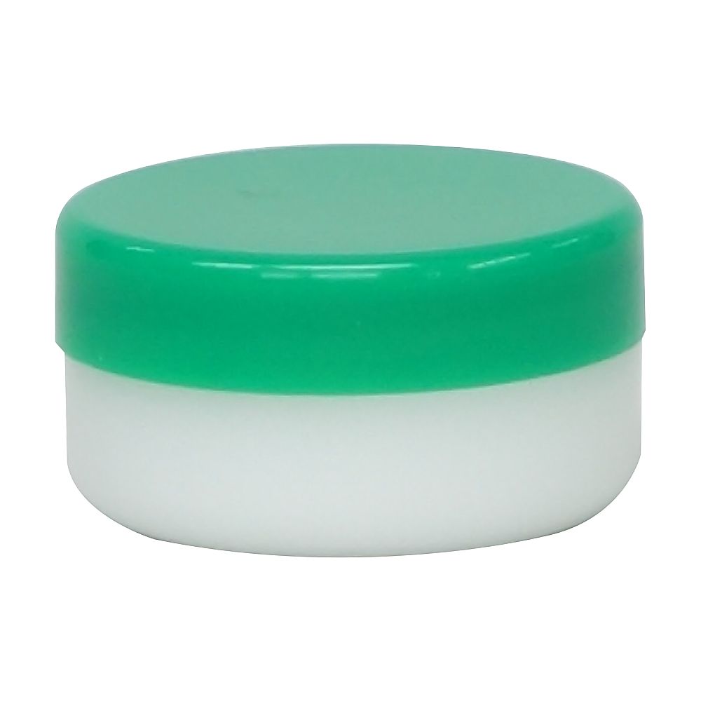 金鵄製作所 軟膏壷(軟膏容器・定量タイプ)5mL(深型)緑 200個 10010-004 1箱(ご注文単位1箱)【直送品】