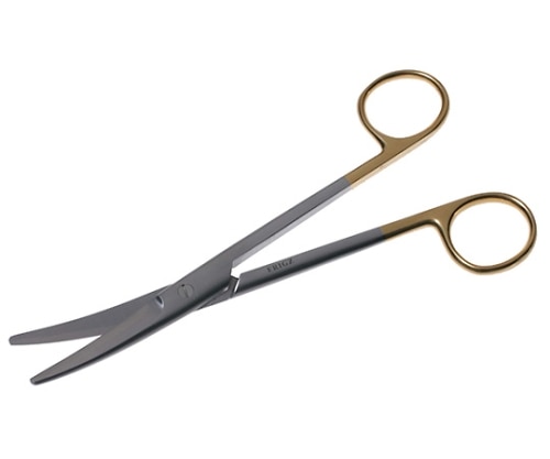 日本フリッツメディコ T/Cメーヨ剪刀 23cm 曲 B022-023M 1個(ご注文単位1個)【直送品】