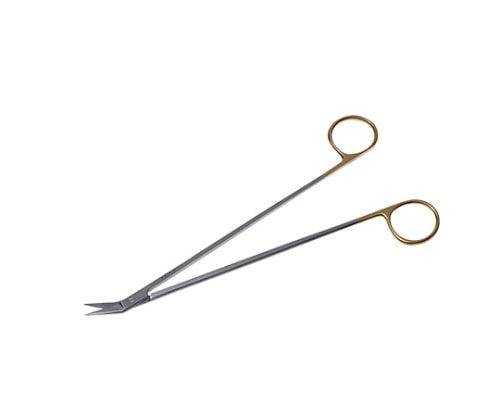 日本フリッツメディコ T/Cポッツスミス・アングル剪刀 19cm 25度 B027-019A 1個(ご注文単位1個)【直送品】