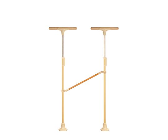 DIPPERホクメイ ベスポジBPZ Tベース ショート H型 木手すり 曲げ900 セット BPZ-H2100-61 1個(ご注文単位1個)【直送品】