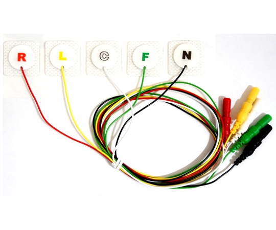 ビットストロング BSディスポーザブルECGリード線付電極 DINアダプター接続用 5電極 IECカラー 5個入 V0014-C0245I 1袋（ご注文単位1袋）【直送品】