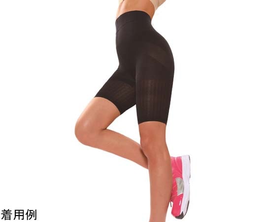 グローバル・ジャパン ゆる圧美腹ガードル(ハーフ)M-L ブラック 1枚(ご注文単位1枚)【直送品】