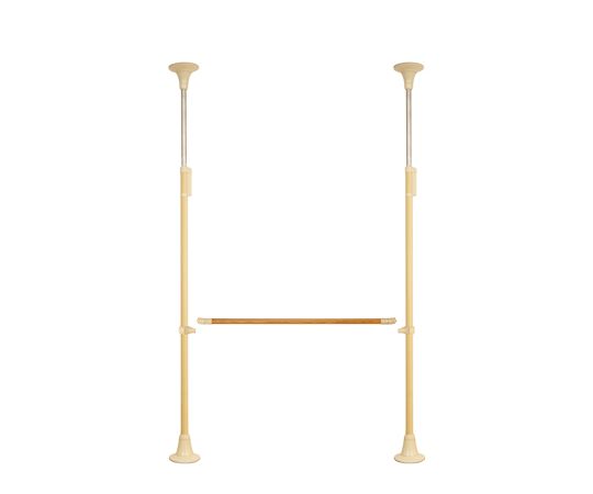 DIPPERホクメイ ベスポジBPZ 丸ベース レギュラーH型 木手すり 取り外し1200 セット BPZ-H2300-12 1個（ご注文単位1個）【直送品】