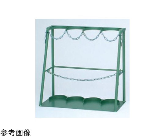 久喜製作所 ボンベスタンドC2付 7000L 4本用 SBS-7004 120020034 1台(ご注文単位1台)【直送品】